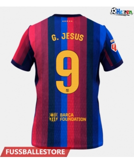 Günstige Barcelona Gabriel Jesus #9 Heimtrikot 2026-27 Kurzarm